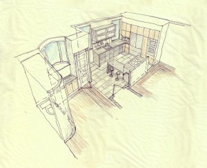 2009-08-02 Kitchen Sketch